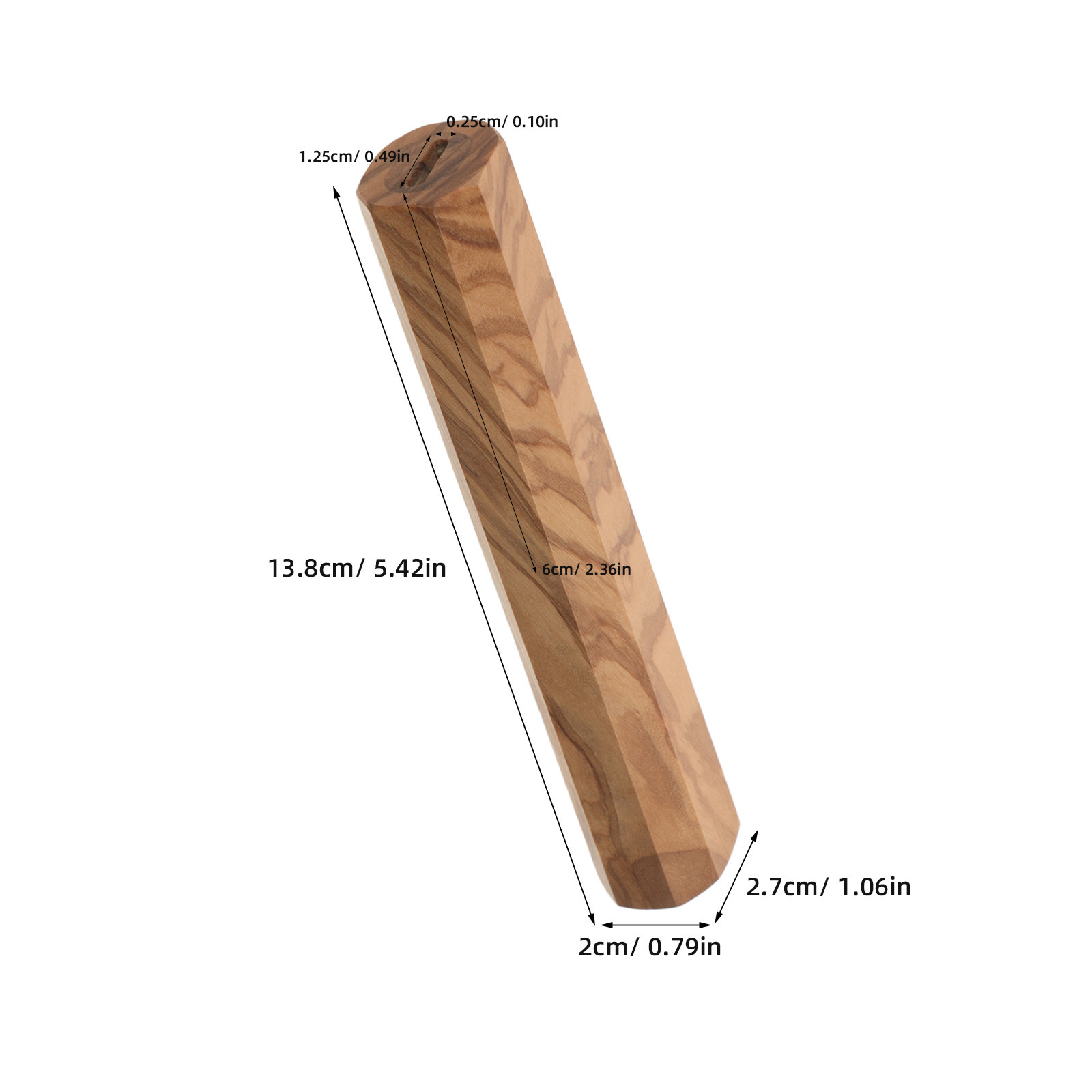 Octagonal Wooden Handle for Ja - Japanese Knife recension och pris